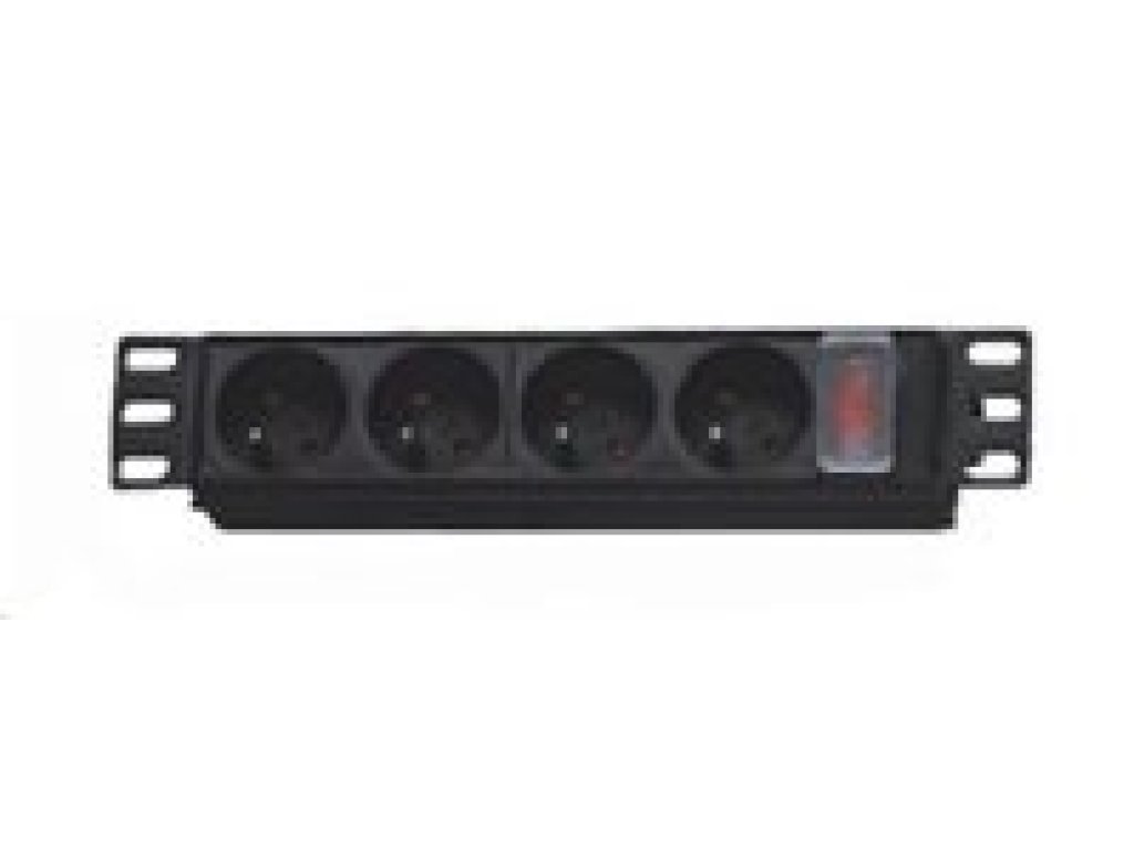 XtendLan 10" rozvodný panel 4x230V (ZASUVKA4-10)