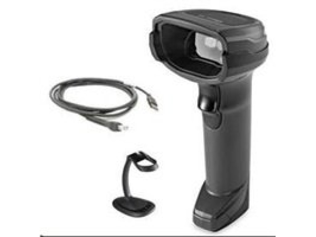 ZEBRA čtecka DS8108-SR  2D black, USB KIT + stojánek (DS8108-SR7U2100SGW)