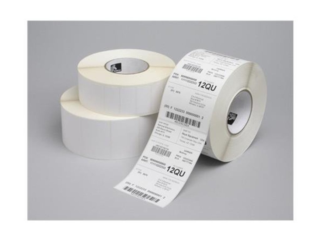 ZEBRA LABEL, PAPER, 102X152MM; DIRECT THERMAL, Z-PERFORM 1000D, UNCOATED, PERMANENT ADHESIVE, 19MM CORE, BLACK SENSING MARK (3012913-T)