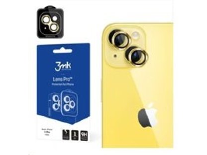 3MK Lens Protection Pro pro Apple iPhone 15, Yellow (5903108528610)