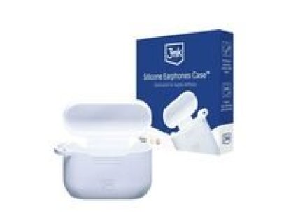 3MK Silicone AirPods Case silikonové pouzdro pro AirPods Pro bílá (5903108542319)