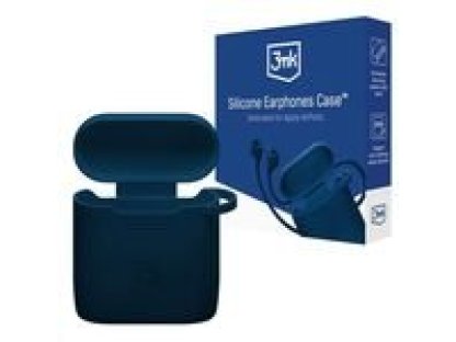 3MK Silicone AirPods Case silikonové pouzdro pro Apple AirPods 3rd gen. modrá (5903108562874)