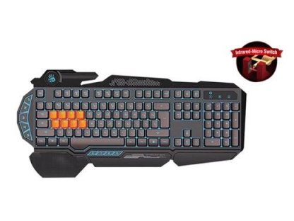 A4TECH klávesnice Bloody B318 podsvícená herní klávesnice, USB, CZ (B318)