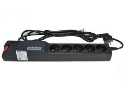 ACAR ochranný filtr 504WF, 5 zásuvek, 1,5m, černý (ppacar504-2)
