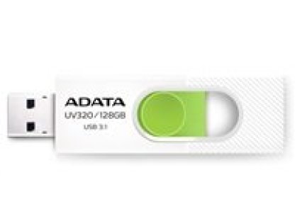 ADATA 128GB UV320 Dash Drive bílá/zelená (AUV320-128G-RWHGN)