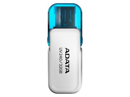 ADATA Flash Disk 32GB UV240, USB 2.0 Dash Drive, bílá (AUV240-32G-RWH)
