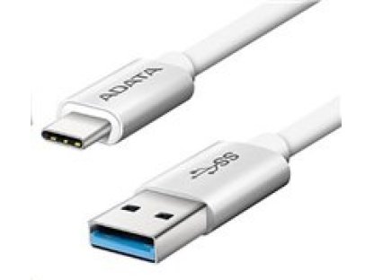 ADATA kabel USB 3.1, A-C, M/M, propojovací, 1m, bílý (ACA3AL-100CM-CSV)