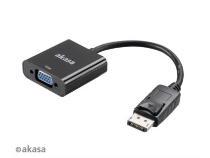 AKASA adaptér DisplayPort-VGA, M/F (AK-CBDP04-20BK)
