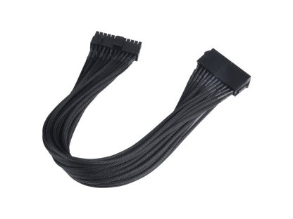 AKASA kabel napájecí 24pin-24pin, M/F, prodlužovací (AK-CBPW06-40BK)