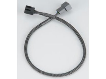 AKASA kabel napájecí, 4pin-4pin, M/F, prodlužovací, černý, opletený (AK-CBFA01-30)