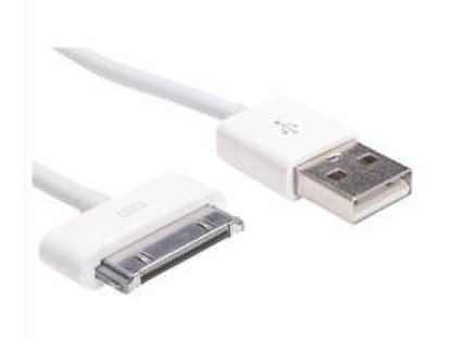 AKYGA kabel USB-Apple 30-pin 1.0m/bílá (AK-USB-08)