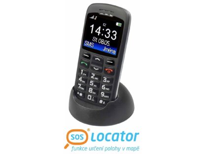 Aligator A670 Senior cerný + stolní nabíjecka