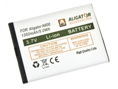 ALIGATOR baterie A600, Li-Ion 1350 mAh (A600BAL)
