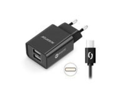 ALIGATOR Chytrá sítová nabíjecka 2.4A USB-C cerná (CHA0042)