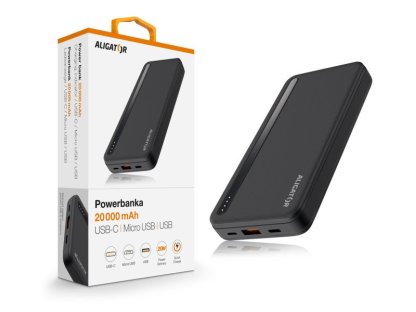 ALIGATOR PBAL2050 20 000mAh 20W černá (PBAL2050BK)