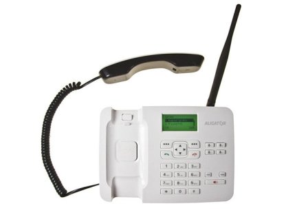 ALIGATOR T100 Stolní telefon na simkartu, bílý (AT100W)