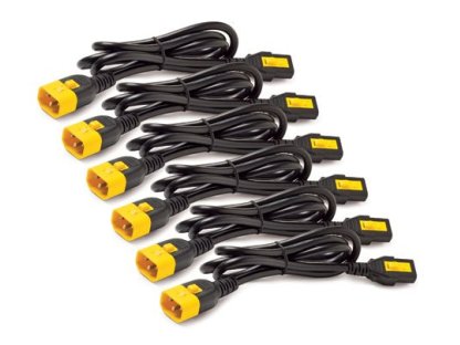 APC power Cord Kit (6 ea), Locking, C13 to C14, 1.2m (AP8704S-WW)