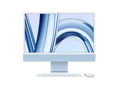 APPLE iMac 24" Blue - M3 chip with 8-core CPU and 10-core GPU, 256GB SSD (MQRQ3CZ/A)
