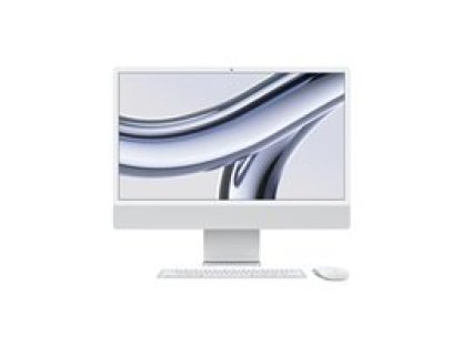 APPLE iMac 24" Silver - M3 chip with 8-core CPU and 10-core GPU, 512GB SSD (MQRK3CZ/A)