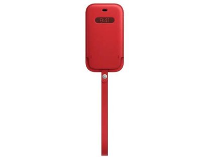 APPLE iPhone 12 mini Leather Sleeve with MagSafe - (PRODUCT)RED (MHMR3ZM/A)