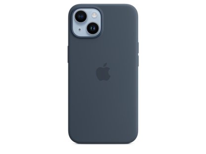APPLE iPhone 14 Silicone Case with MagSafe-Storm Blue (MW5T3ZM/A)