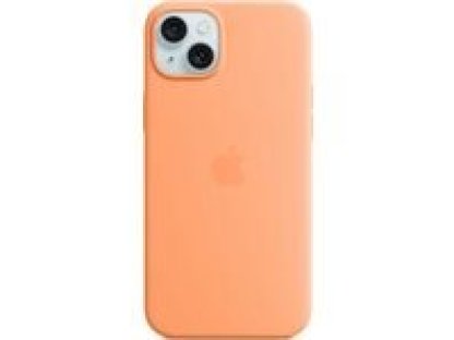 APPLE iPhone 15 Plus Silicone Case with MagSafe - Orange Sorbet (MT173ZM/A)