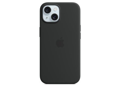 APPLE iPhone 15 Silicone Case with MagSafe - Black (MXPD3ZM/A)