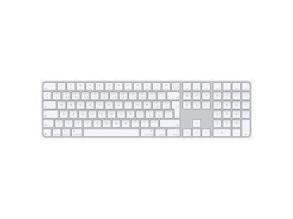Apple Magic Keyboard Numeric Touch ID - bezdrátová, bílá, SK (MXK73SL/A)