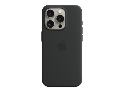 APPLE Silikonový kryt s MagSafe pro iPhone 15 Pro černá (MT1A3ZM/A)