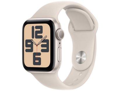 APPLE Watch SE GPS 40mm Starlight Aluminium Case with Starlight Sport Band - M/L (MR9V3QC/A)