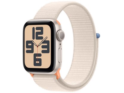 APPLE Watch SE GPS 40mm Starlight Aluminium Case with Starlight Sport Loop (9W3QC/A)