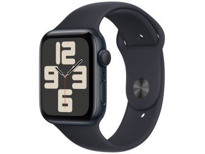 APPLE Watch SE GPS 44mm Midnight Aluminium Case with Midnight Sport Band - S/M (MRE73QC/A)