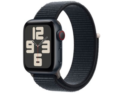 APPLE Watch SE GPS + Cellular 40mm Midnight Aluminium Case with Midnight Sport Loop (MRGE3QC/A)