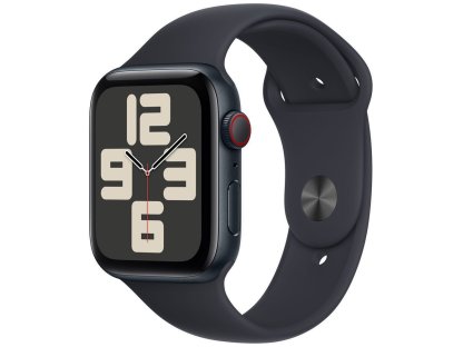 APPLE Watch SE GPS + Cellular 44mm Midnight Aluminium Case with Midnight Sport Band - M/L (MRH83QC/A)