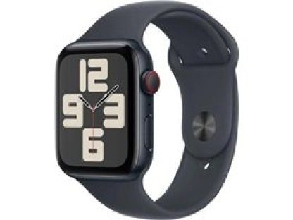 APPLE Watch SE GPS + Cellular 44mm Midnight Aluminium Case with Midnight Sport Band-M/L (MXGM3QC/A)