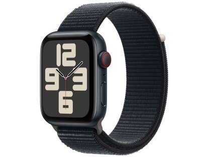 APPLE Watch SE GPS + Cellular 44mm Midnight Aluminium Case with Midnight Sport Loop (MRHC3QC/A)
