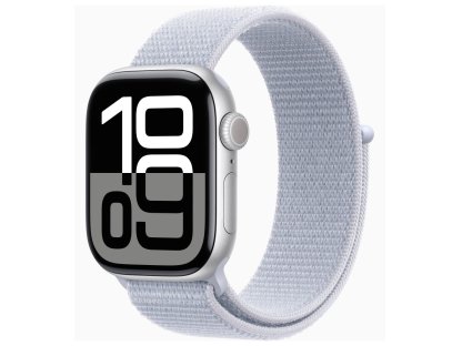 APPLE Watch Series 10 GPS 42mm Silver Aluminium Case with Blue Cloud Sport Loop (MWWD3QC/A)