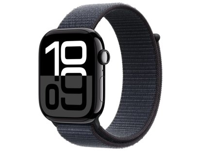 APPLE Watch Series 10 GPS 46mm Jet Black Aluminium Case with Ink Sport Loop (MWWR3QC/A)