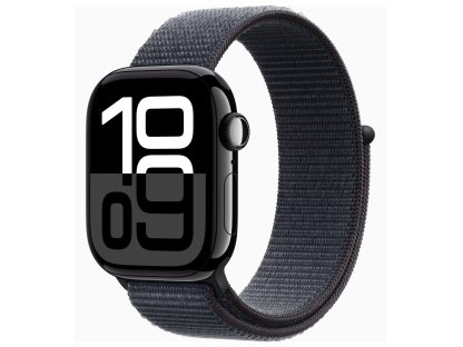 APPLE Watch Series 10 GPS + Cellular 42mm Jet Black Aluminium Case with Ink Sport Loop (MWX83QC/A)