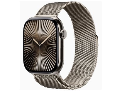 APPLE Watch Series 10 GPS + Cellular 46mm Natural Titanium Case with Natural Milanese Loop-S/M (MC7Q4QC/A)