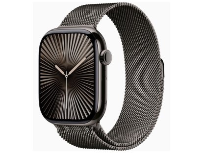 APPLE Watch Series 10 GPS + Cellular 46mm Slate Titanium Case with Slate Milanese Loop - M/L (MWYW3QC/A)