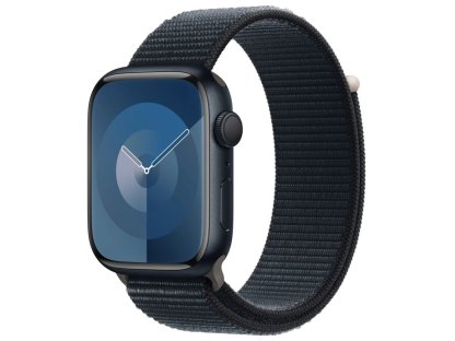 APPLE Watch Series 9 GPS 45mm Midnight Aluminium Case with Midnight Sport Loop (MR9C3QC/A)