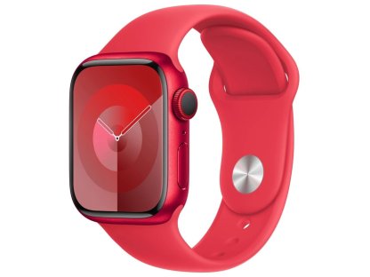 APPLE Watch Series 9 GPS + Cellular 41mm (PRODUCT)RED Aluminium Case with (PRODUCT)RED Sport Band - M/L (MRY83QC/A)