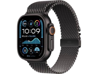 APPLE Watch Ultra 2 GPS + Cellular 49mm Black Titanium Case with Black Titanium Milanese Loop-S (MX4W3CS/A)