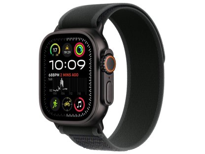 APPLE Watch Ultra 2 GPS + Cellular 49mm Black Titanium Case with Black Trail Loop-M/L (MX4V3CS/A)