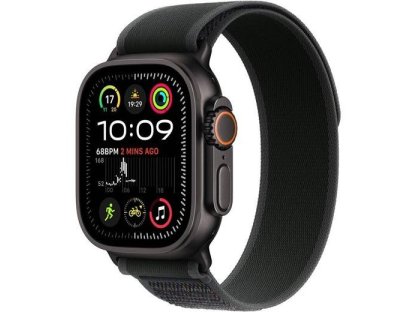 APPLE Watch Ultra 2 GPS + Cellular 49mm Black Titanium Case with Black Trail Loop-S/M (MX4U3CS/A)