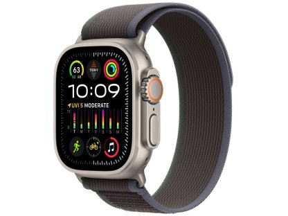 APPLE Watch Ultra 2 GPS + Cellular, 49mm Titanium Case with Blue/Black Trail Loop - S/M (MRF53CS/A)