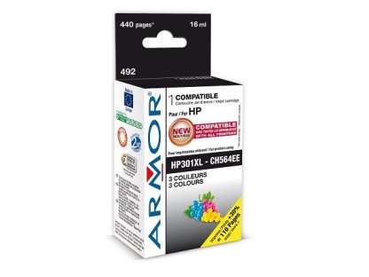 ARMOR ink-jet pro HP, 3 barvy HC, 16ml, No. 301XL, CH564EE