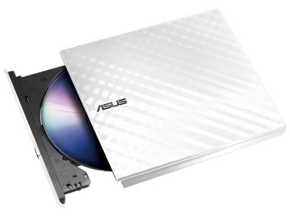 ASUS SDRW-08D2S-U LITE/WHITE/ Externí slim/ DVD-RW/ bílá/ USB (90-DQ0436-UA221KZ)