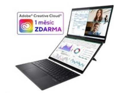 ASUS Zenbook Duo 14 OLED UX8406CA-OLED068X - 14" 2880x1800 3K, Ultra 9 285H, 32GB RAM, 2TB SSD, Intel Arc 140T, W11 Pro, šedý (UX8406CA-OLED068X)